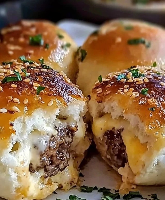 Knoblauch Parmesan Cheeseburger