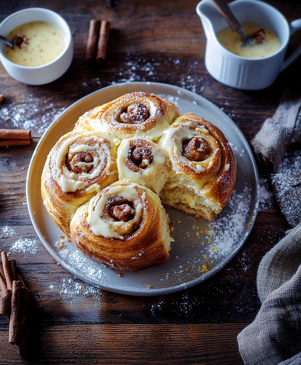 Zimtschnecken Frischkäsetopping