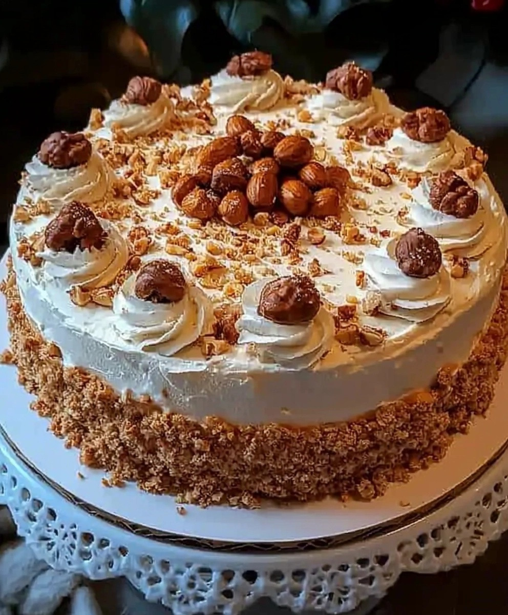 Sahne-Nuss-Torte
