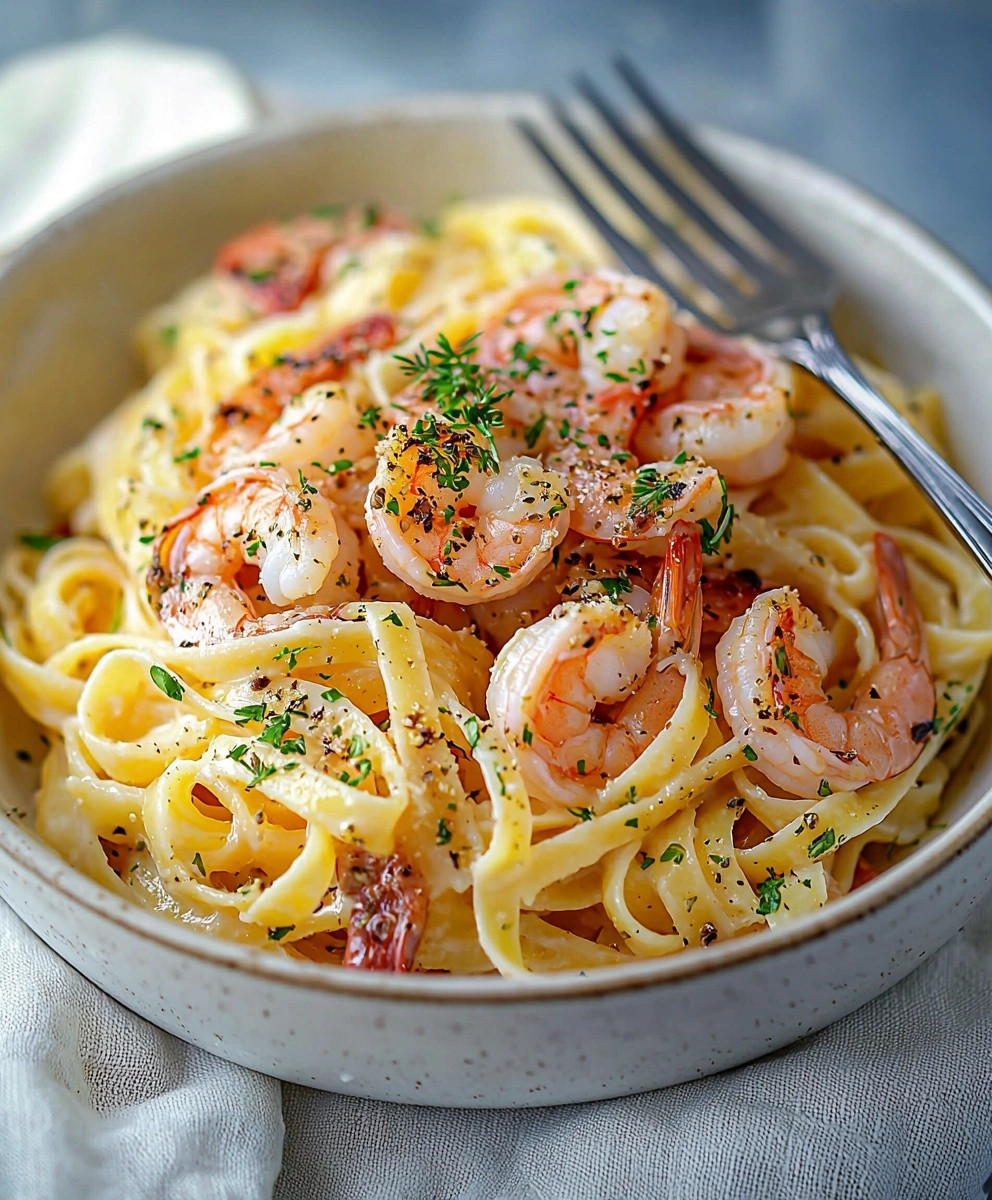 Pasta mit Garnelen