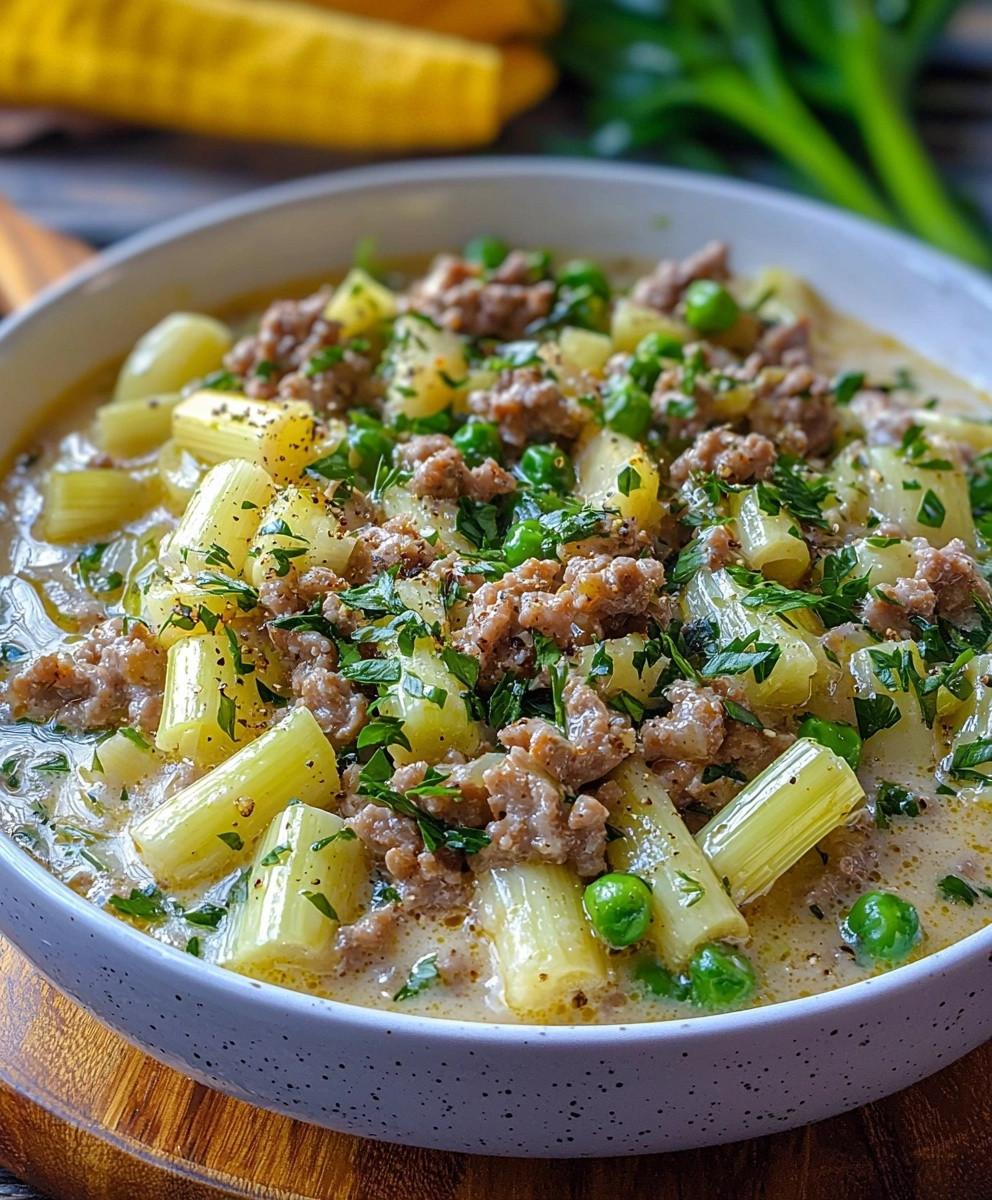 Hackfleisch Lauch Pfanne