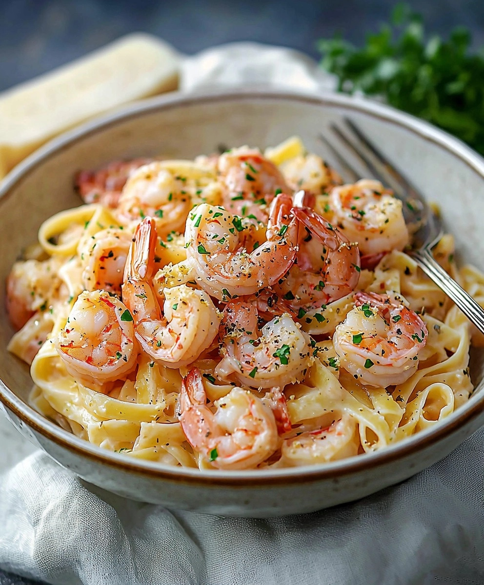 Pasta mit Garnelen