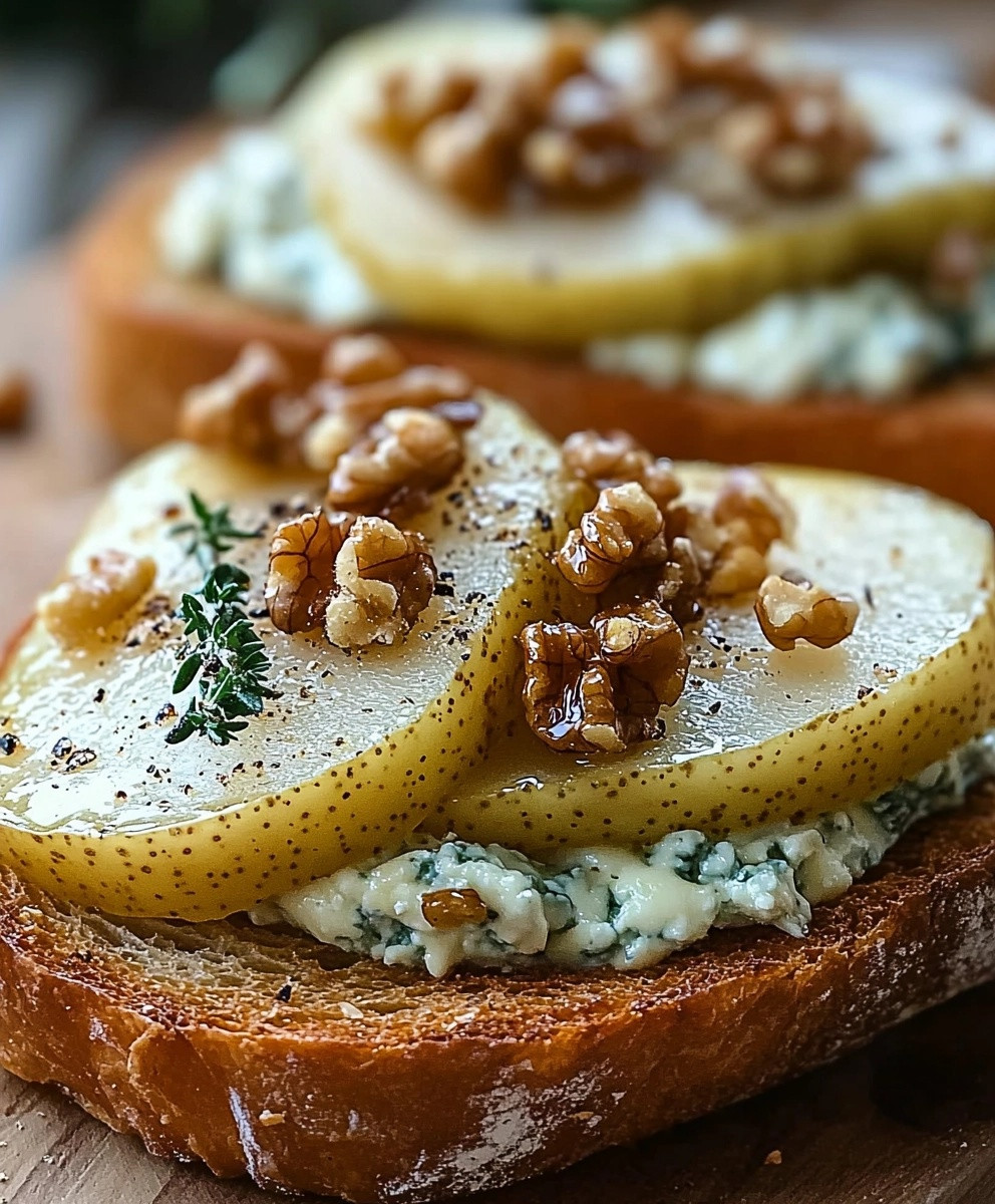 Birne Gorgonzola Walnussbrot