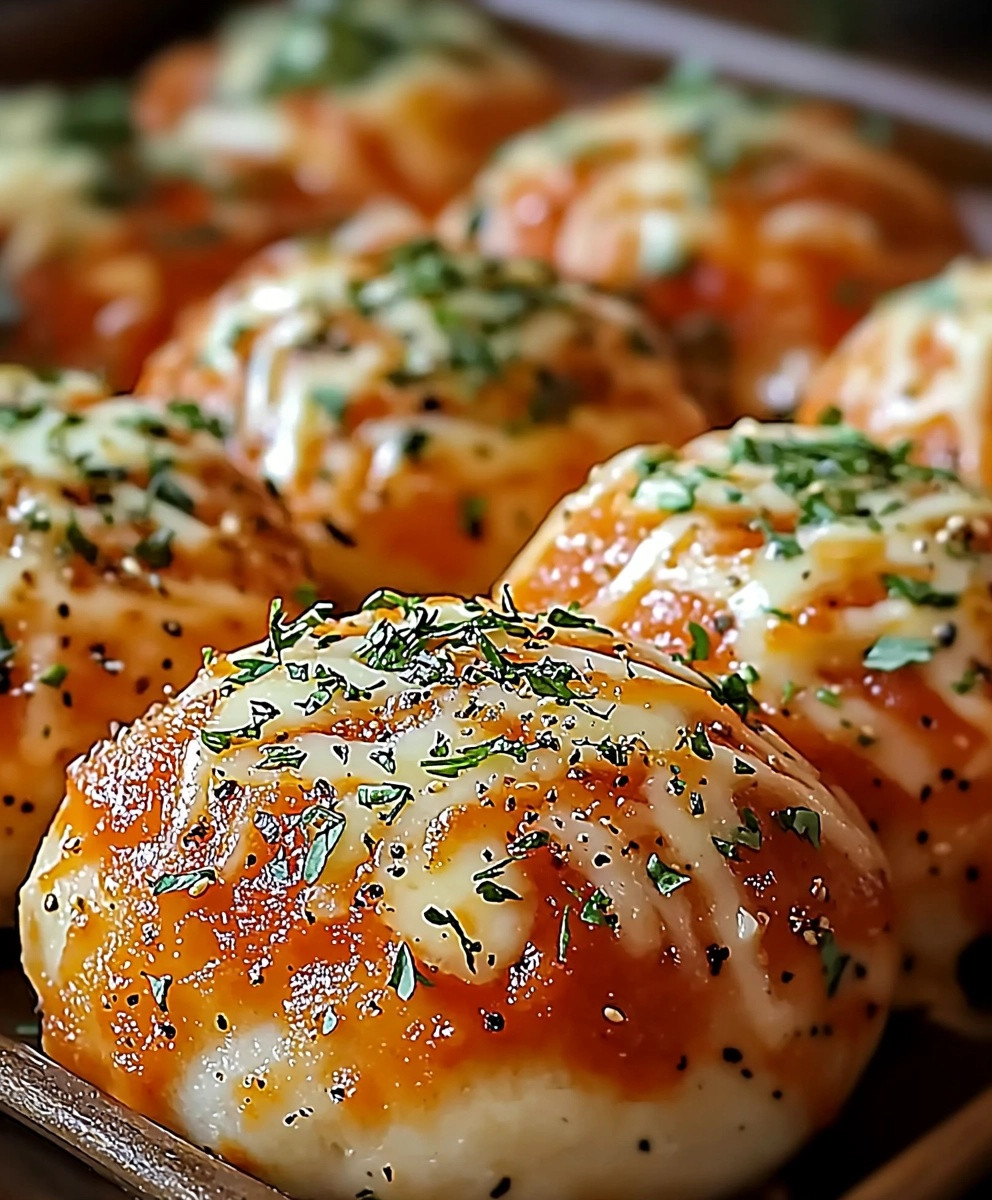 Pizza Bällchen genießen