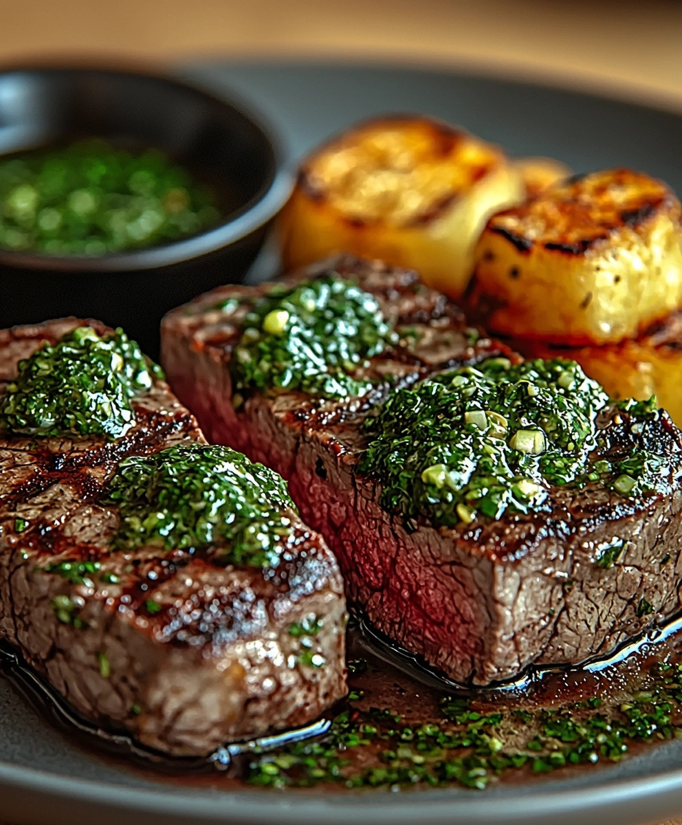 Rindersteak Chimichurri Sauce