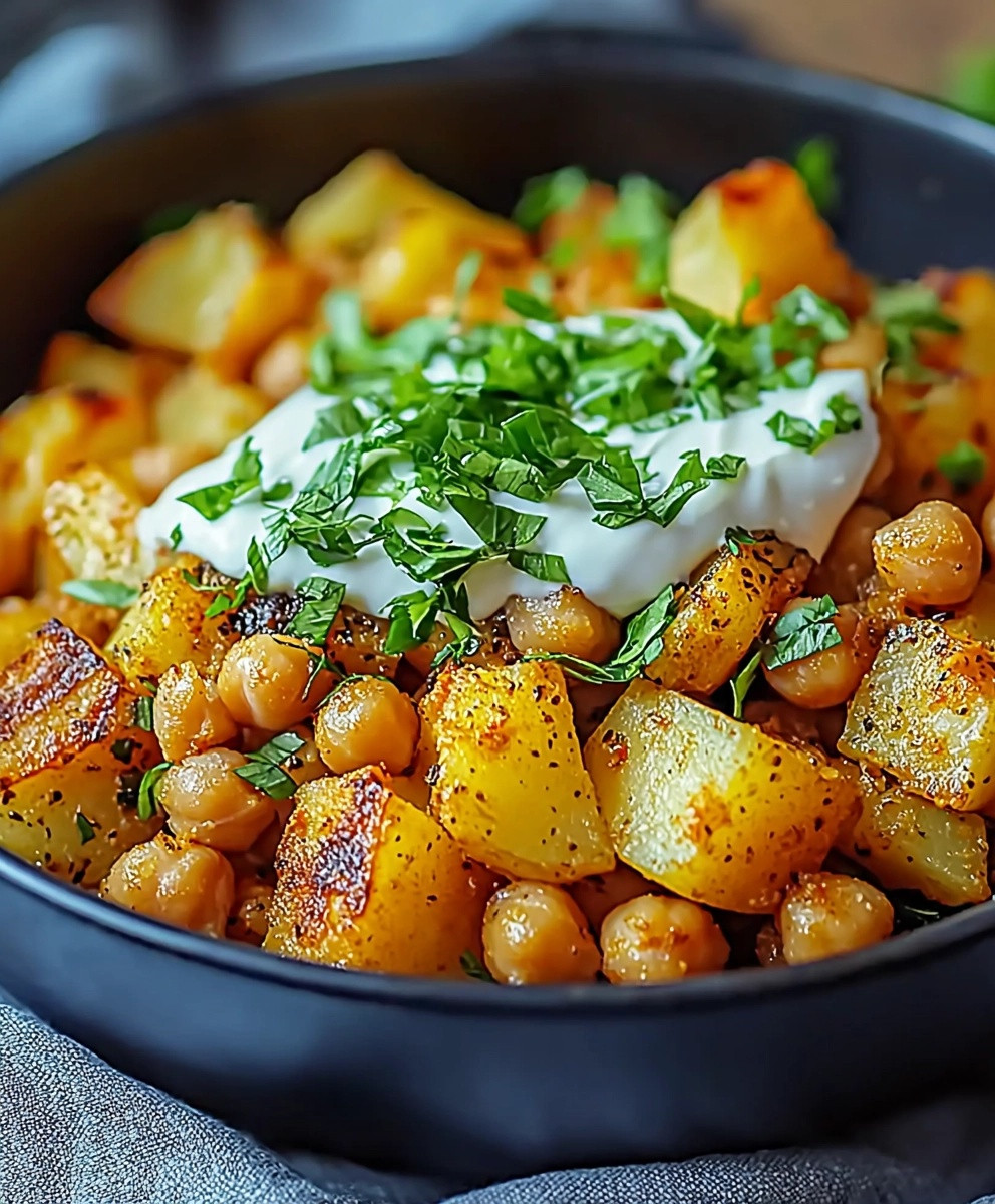 Kartoffel Kichererbsen Bowl