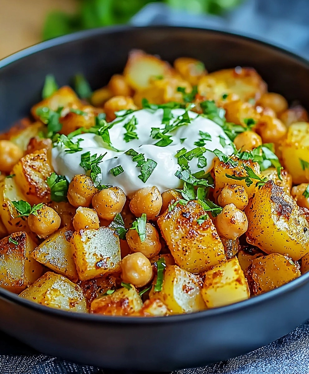 Kartoffel Kichererbsen Bowl