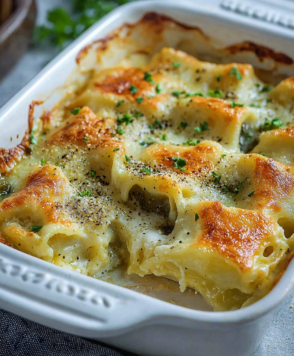 Überbackene Maultaschen Käsespätzle