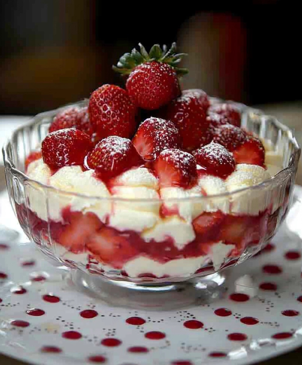Erdbeer Pudding Dessert