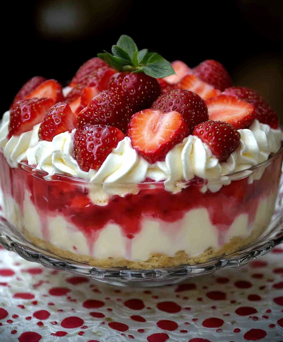 Erdbeer Pudding Dessert