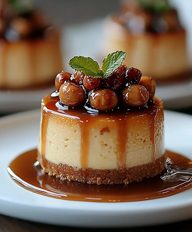 Mini Karamell Käsekuchen