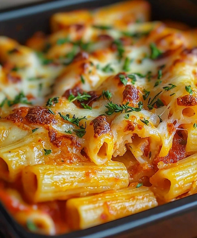 Rigatoni Auflauf zubereiten