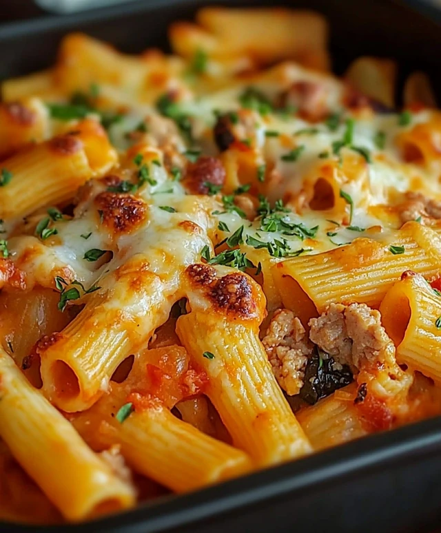 Rigatoni Auflauf zubereiten