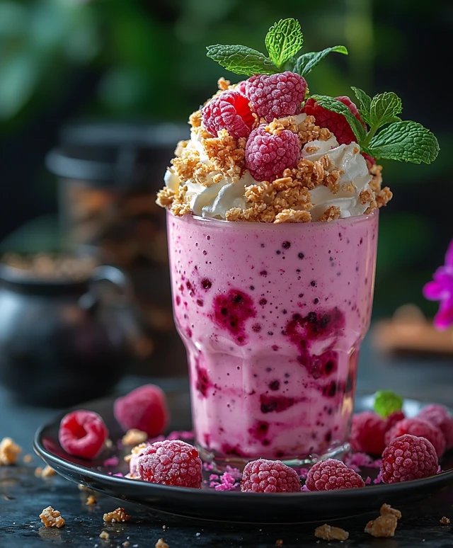 Beeren Minz Kefir Smoothies