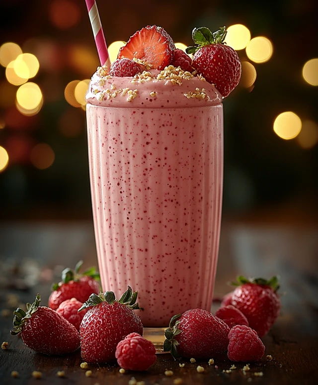 Cremiger Erdbeer-Smoothie