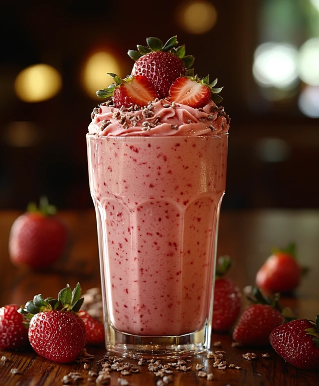 Cremiger Erdbeer-Smoothie