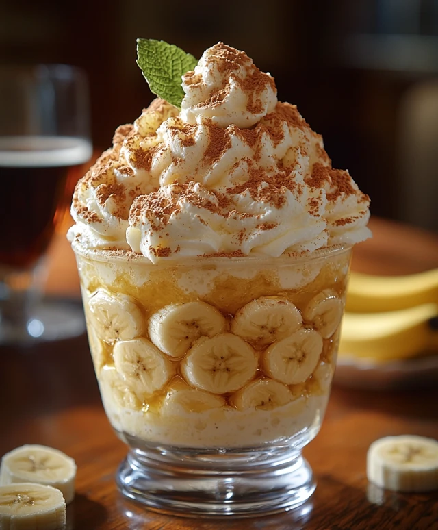 Bananencremepudding herstellen