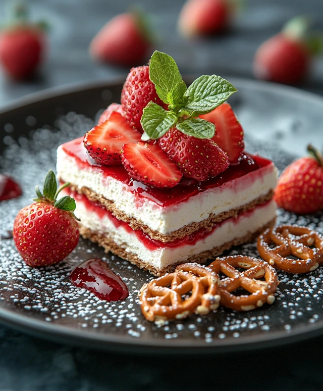 Erdbeer Brezel Salat