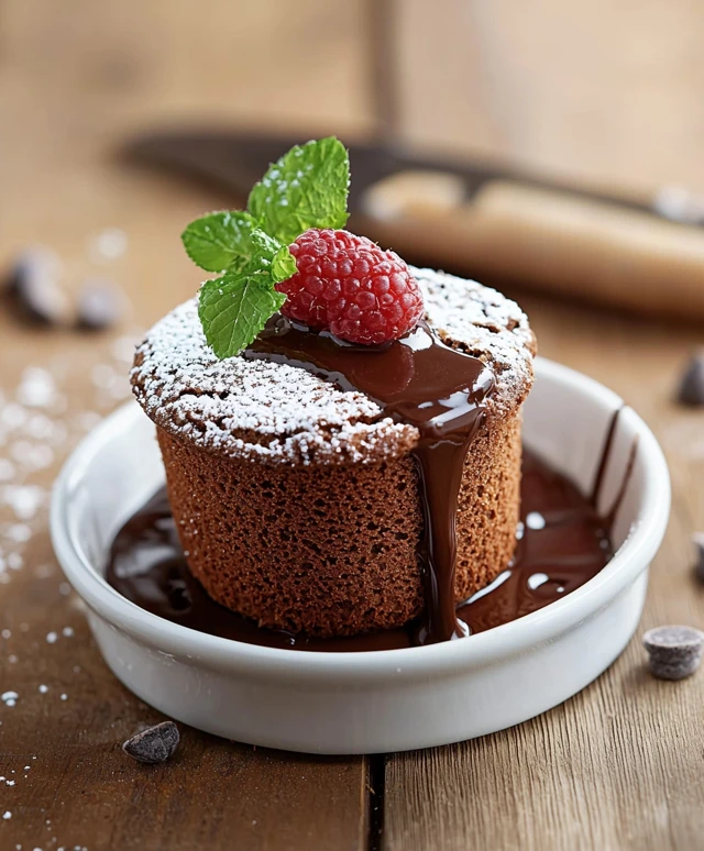 Schokoladensoufflé zubereiten