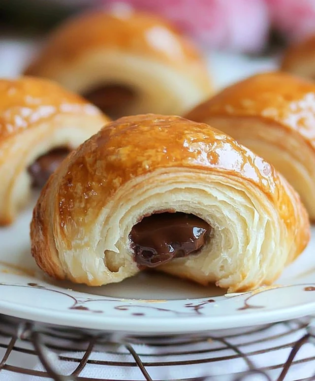 Schokoladencroissants in 10 Minuten