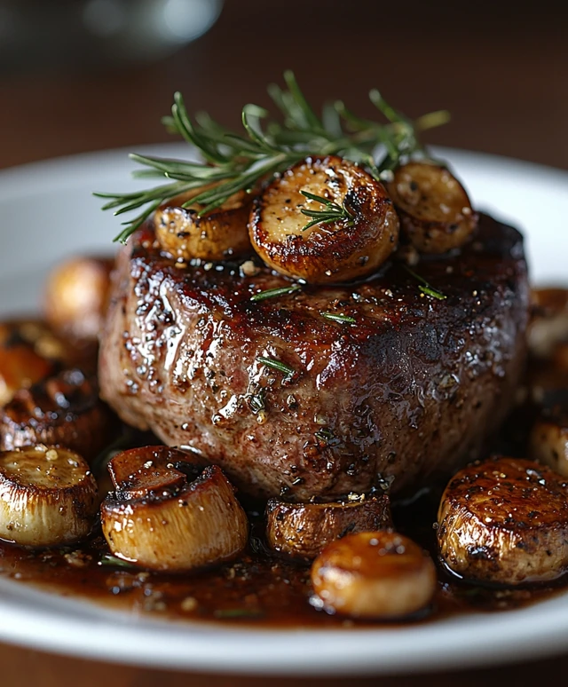 Roastbeef mit Pilzragout