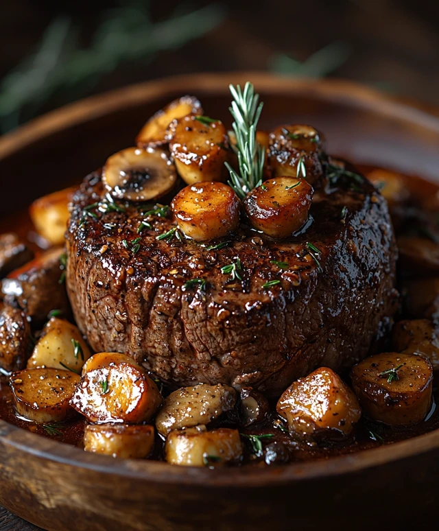 Roastbeef mit Pilzragout