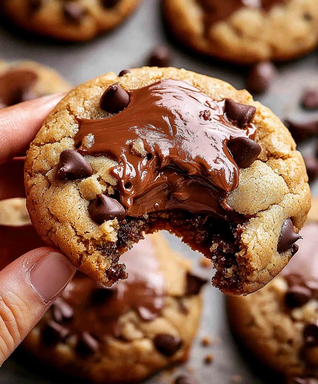 Nutella gefüllte Kekse