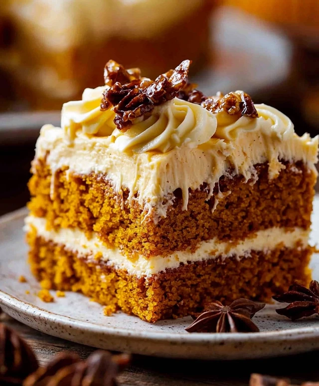 Kürbiskuchen mit Frischkäse