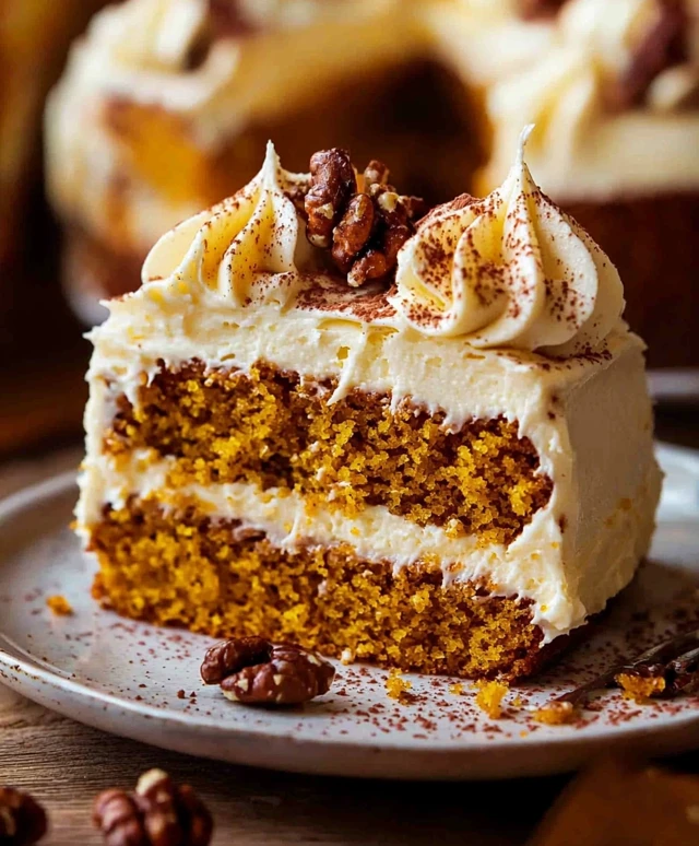 Kürbiskuchen mit Frischkäse