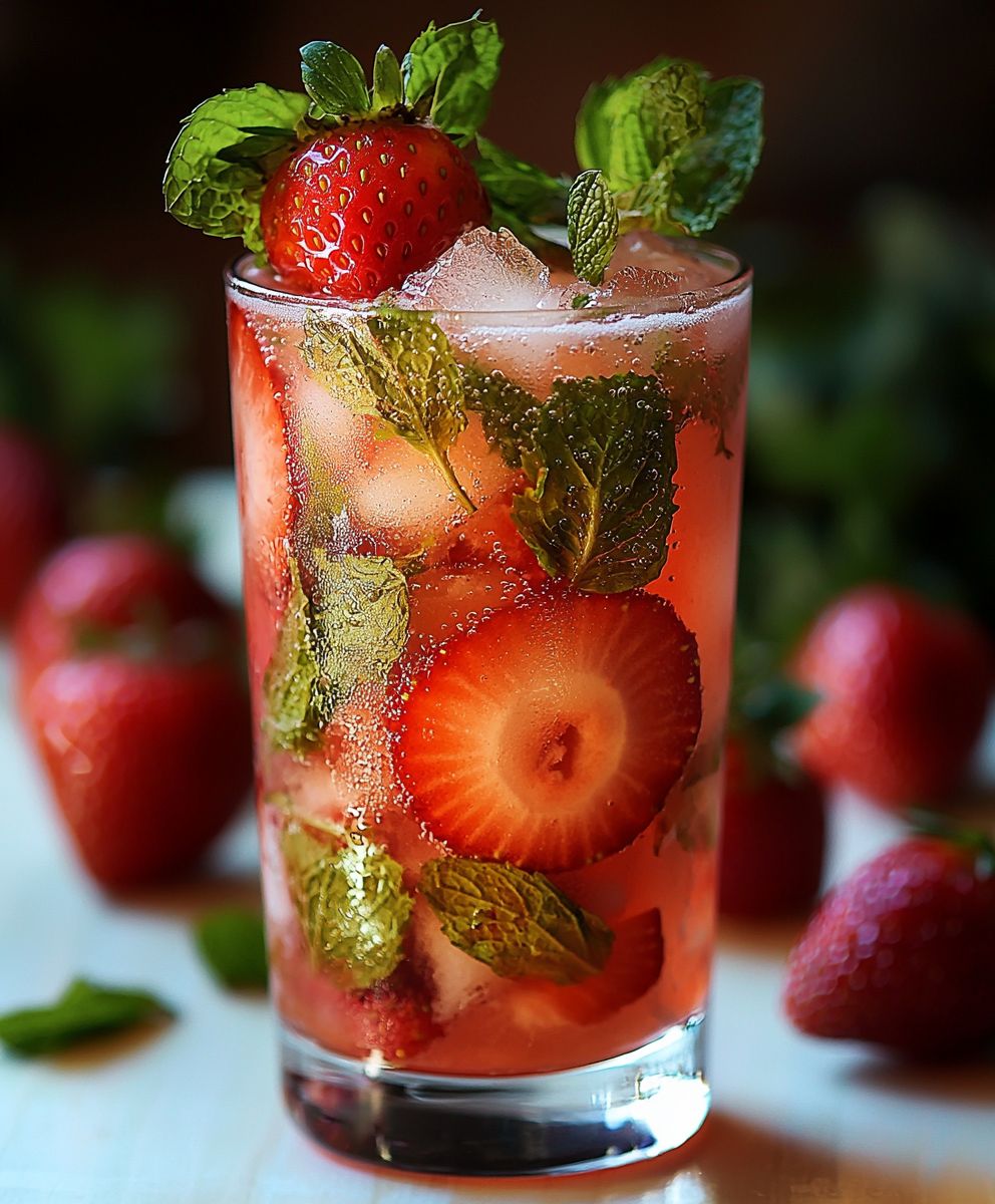 Erdbeer Mojito selber machen