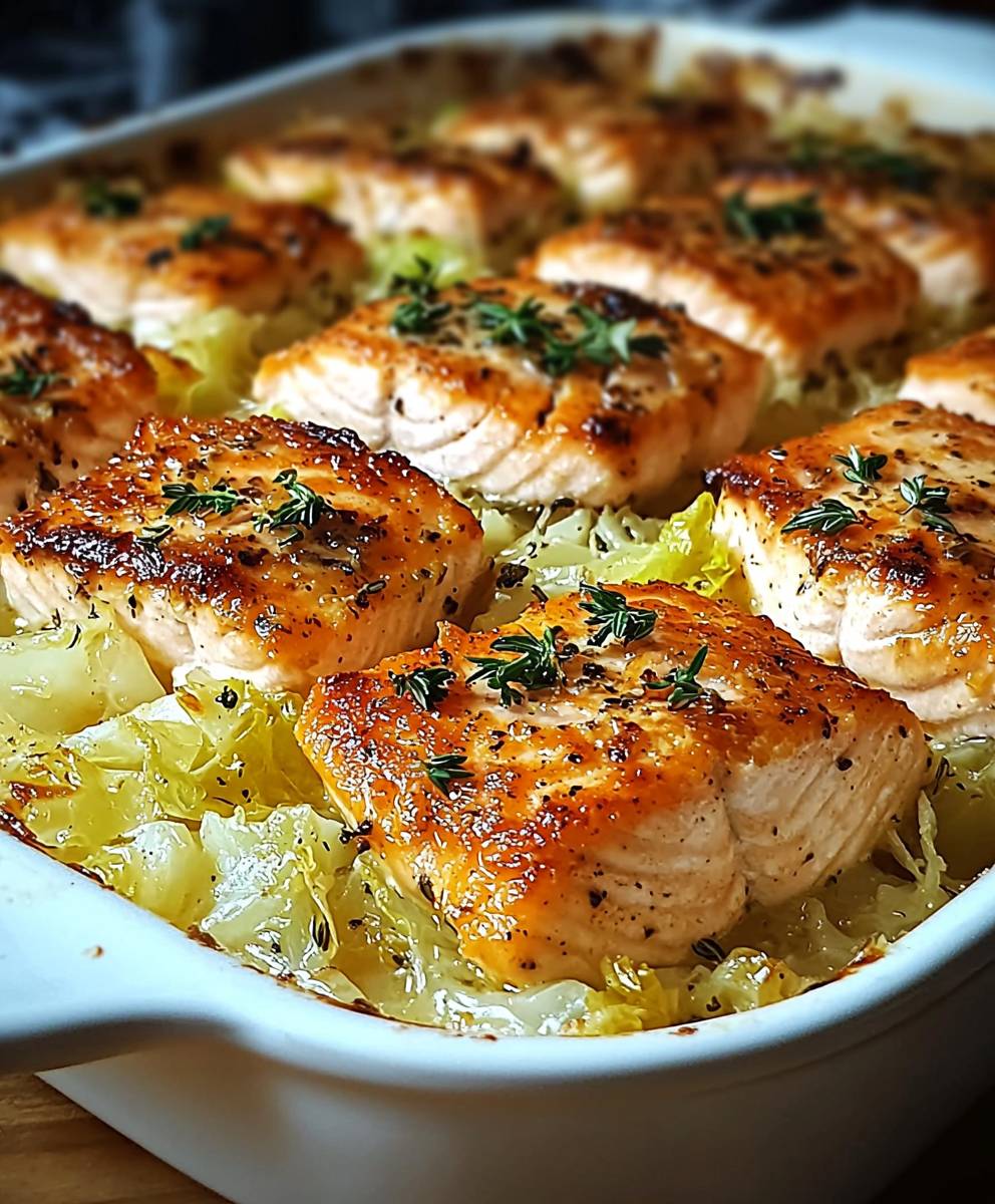 Lachs Spitzkohl Auflauf