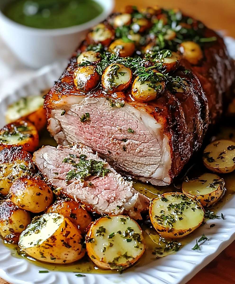 Osterbraten Kräutersoße