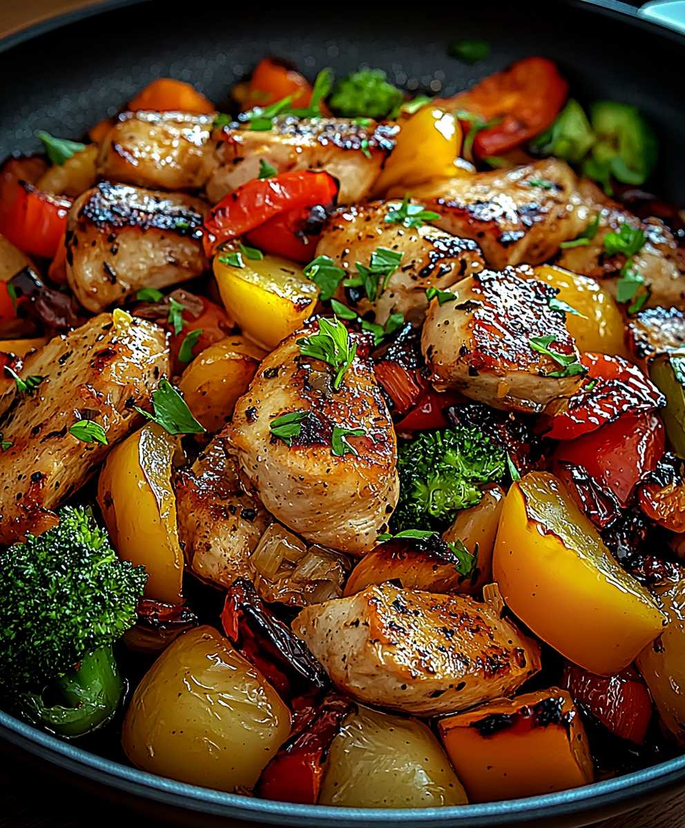 Low Carb Gemüsepfanne Geflügel