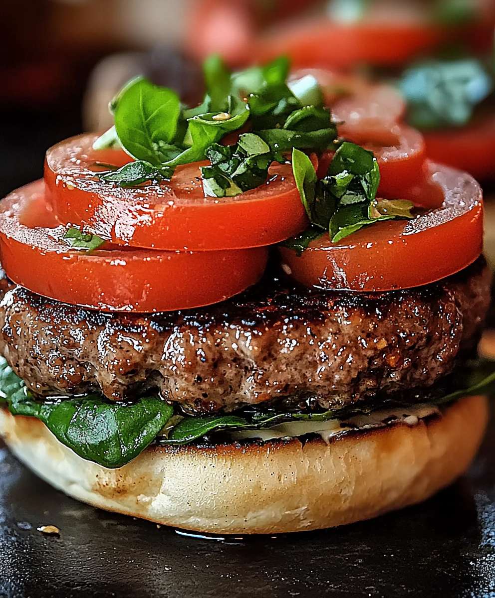 Bruschetta Burger selber machen