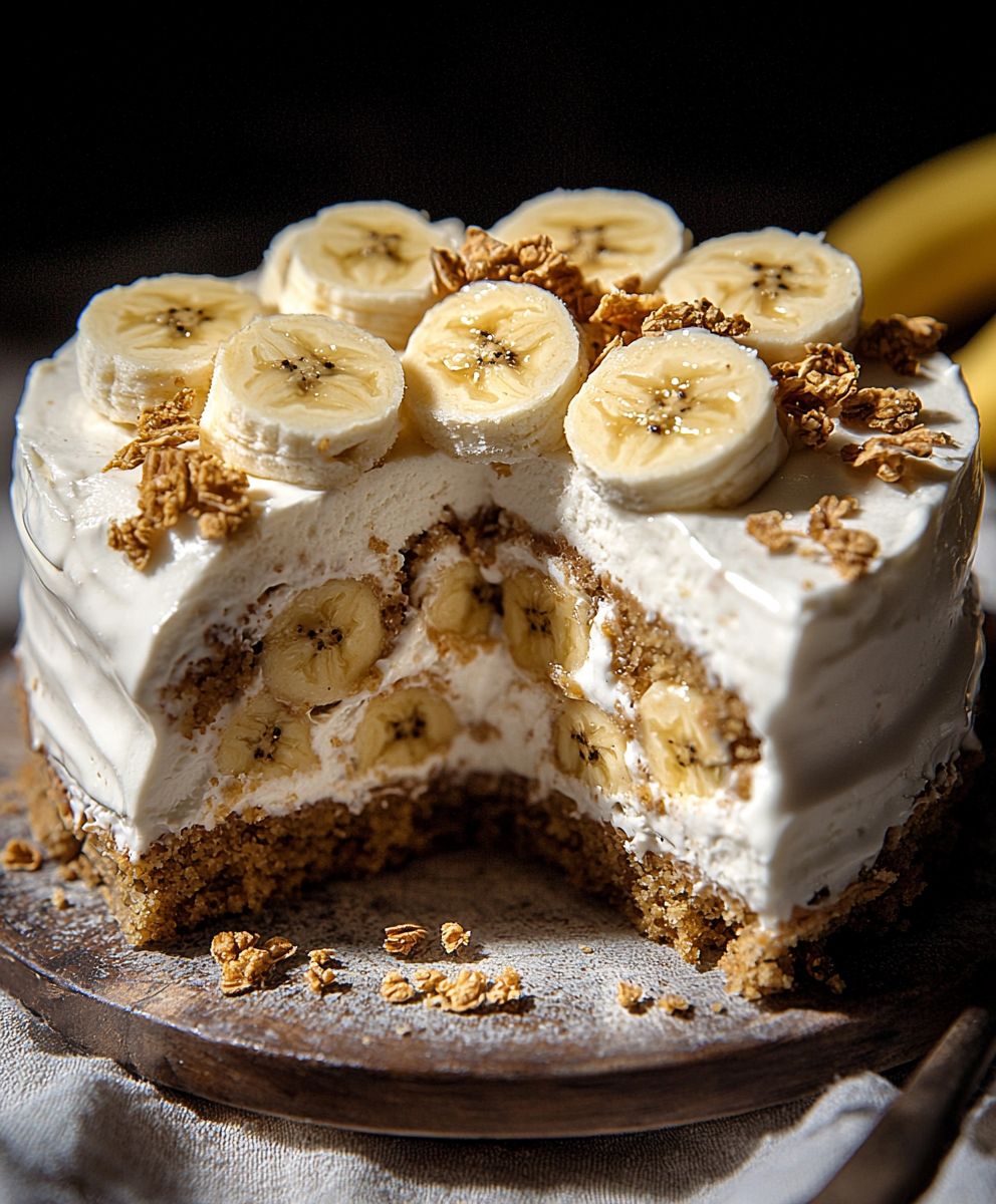 Bananenpudding Eistorte