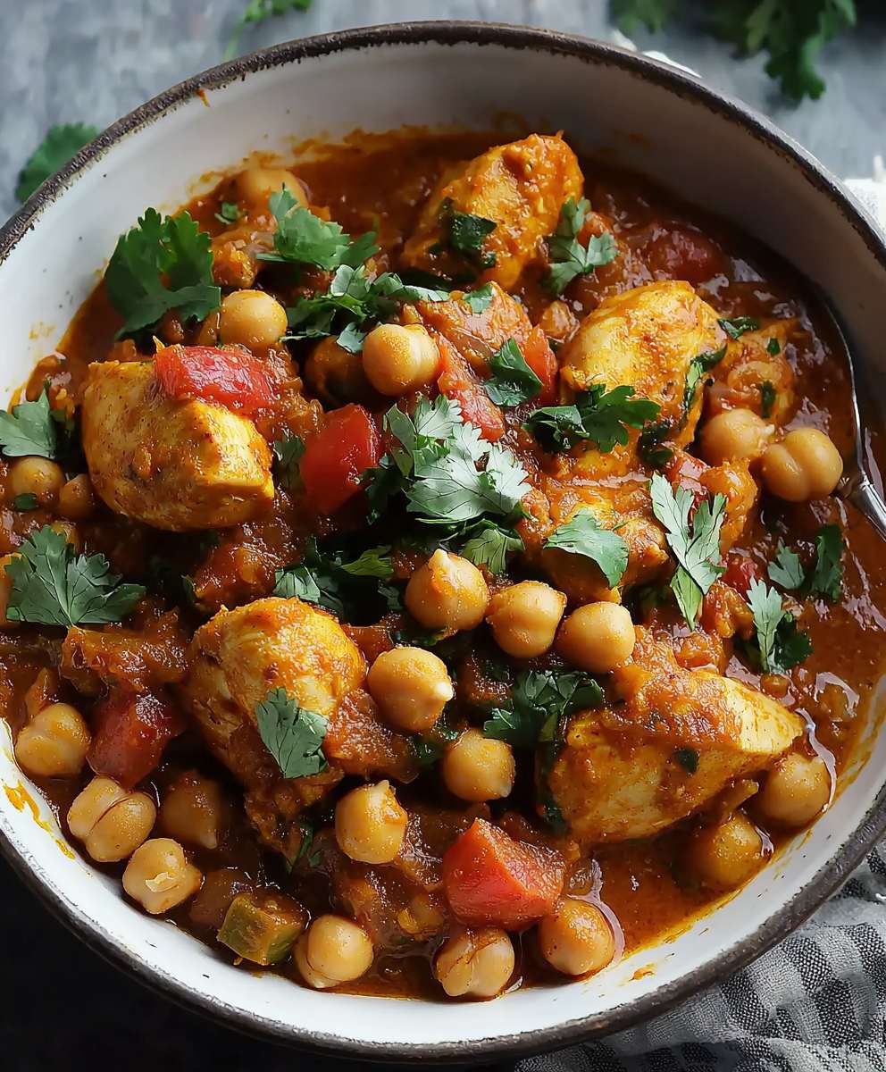 Hühnchen Kichererbsen Curry