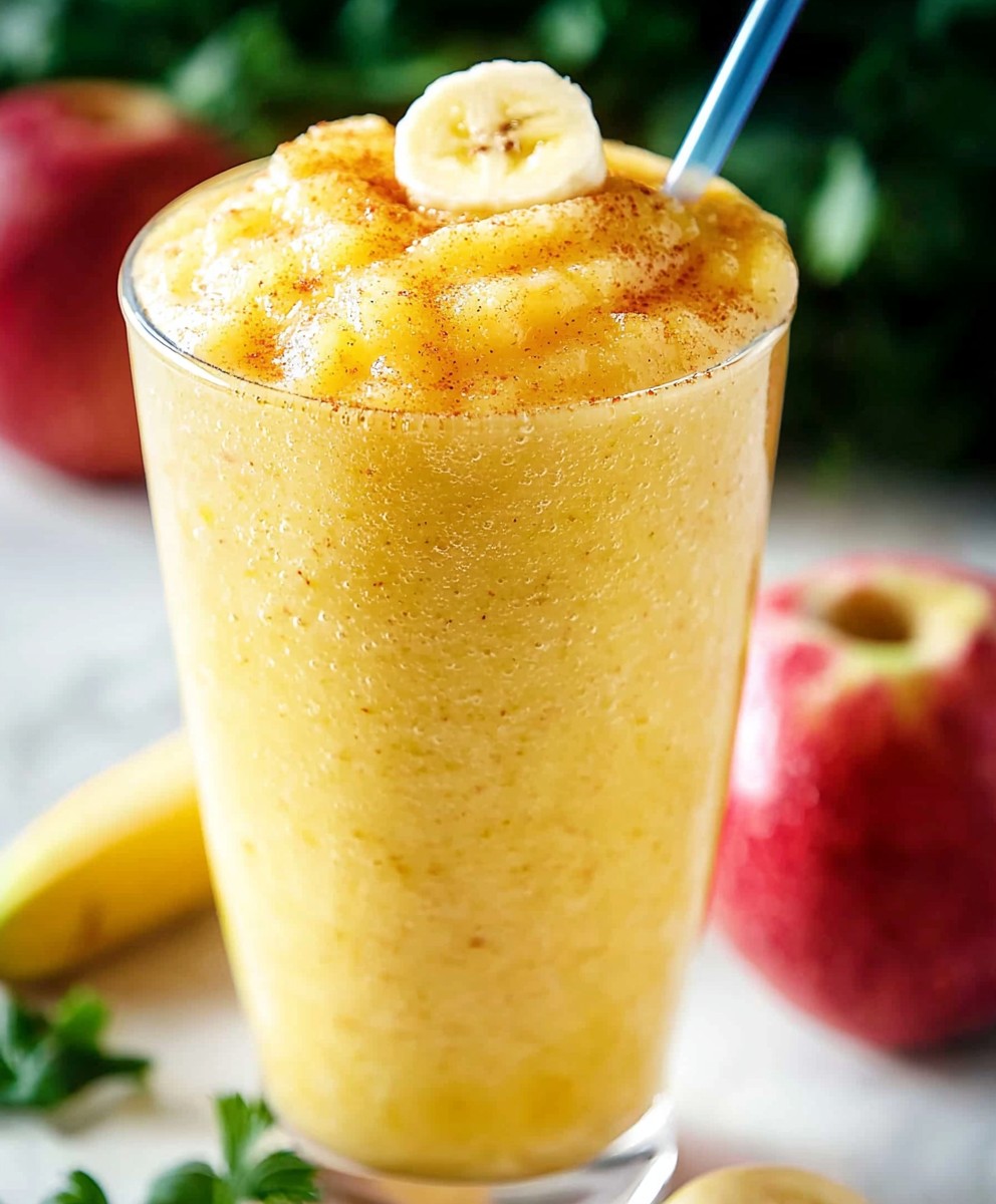 Apfel Ingwer Bananen Smoothie