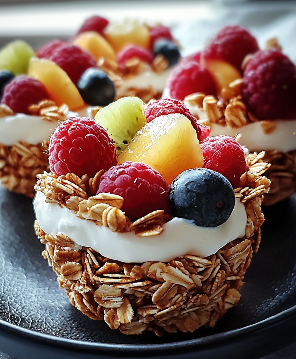 Granola Cups Joghurt Obst