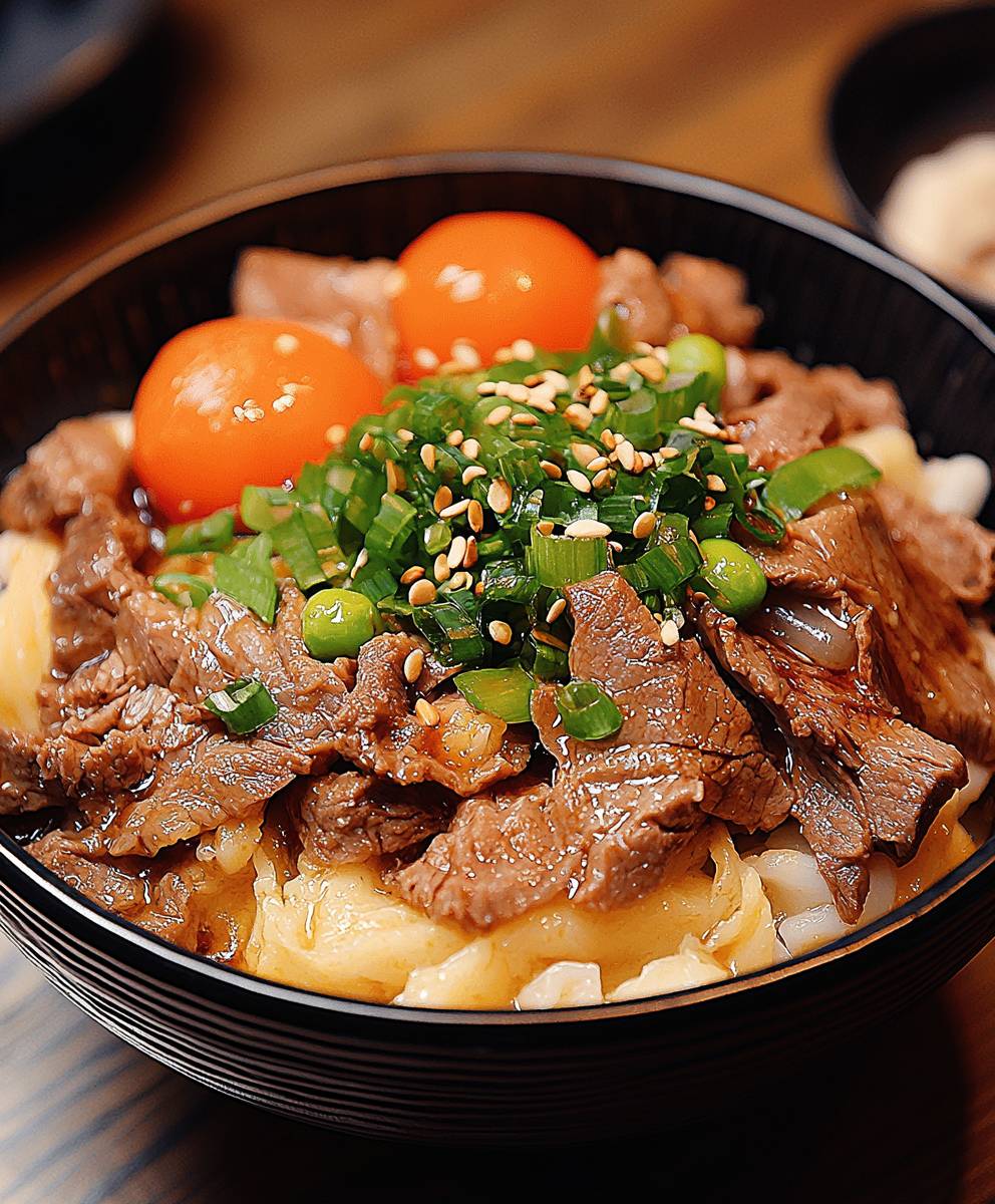 Gyudon japanisches Rindfleischgericht