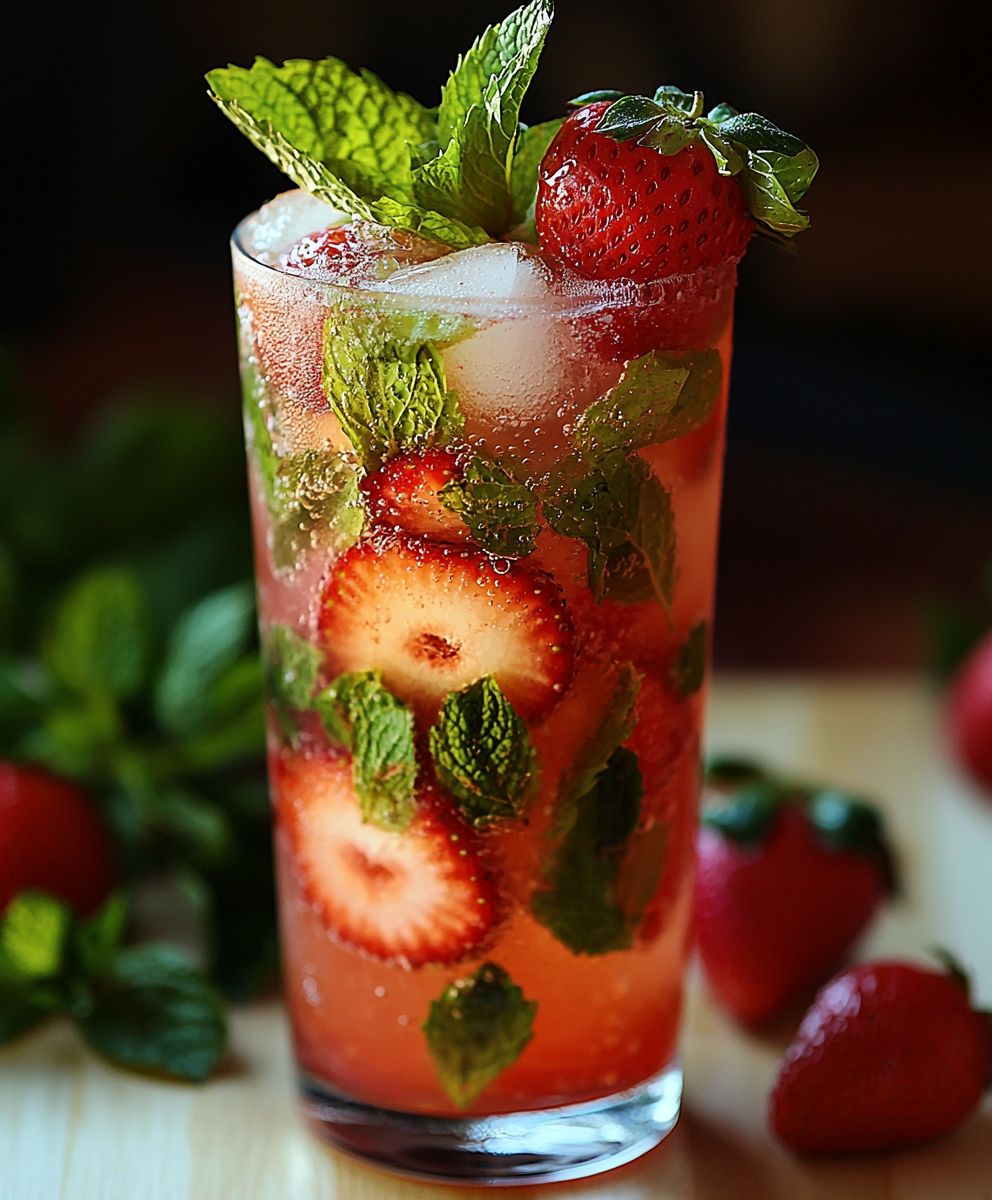 Erdbeer Mojito selber machen