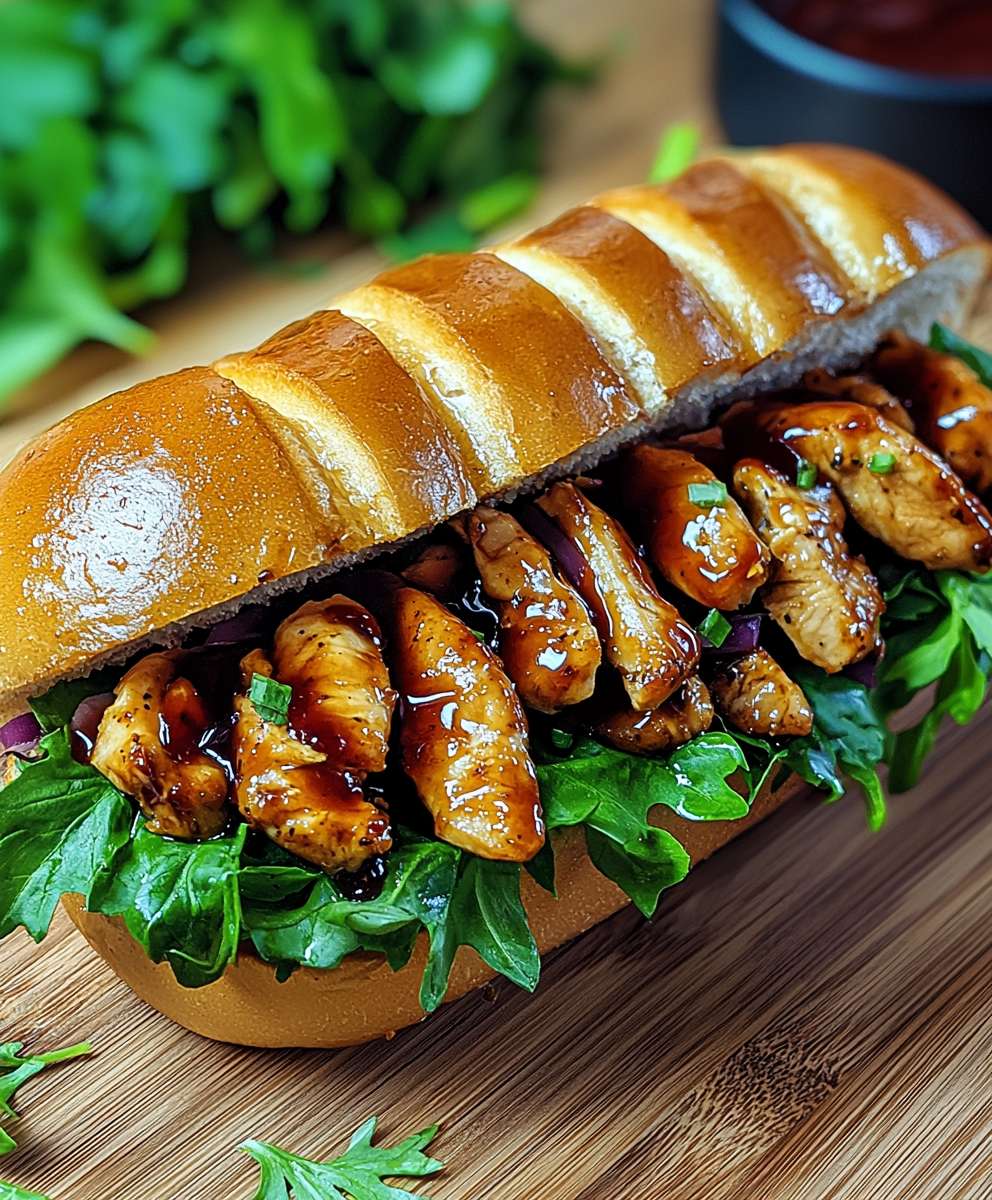 Chicken Teriyaki Sandwich selber machen