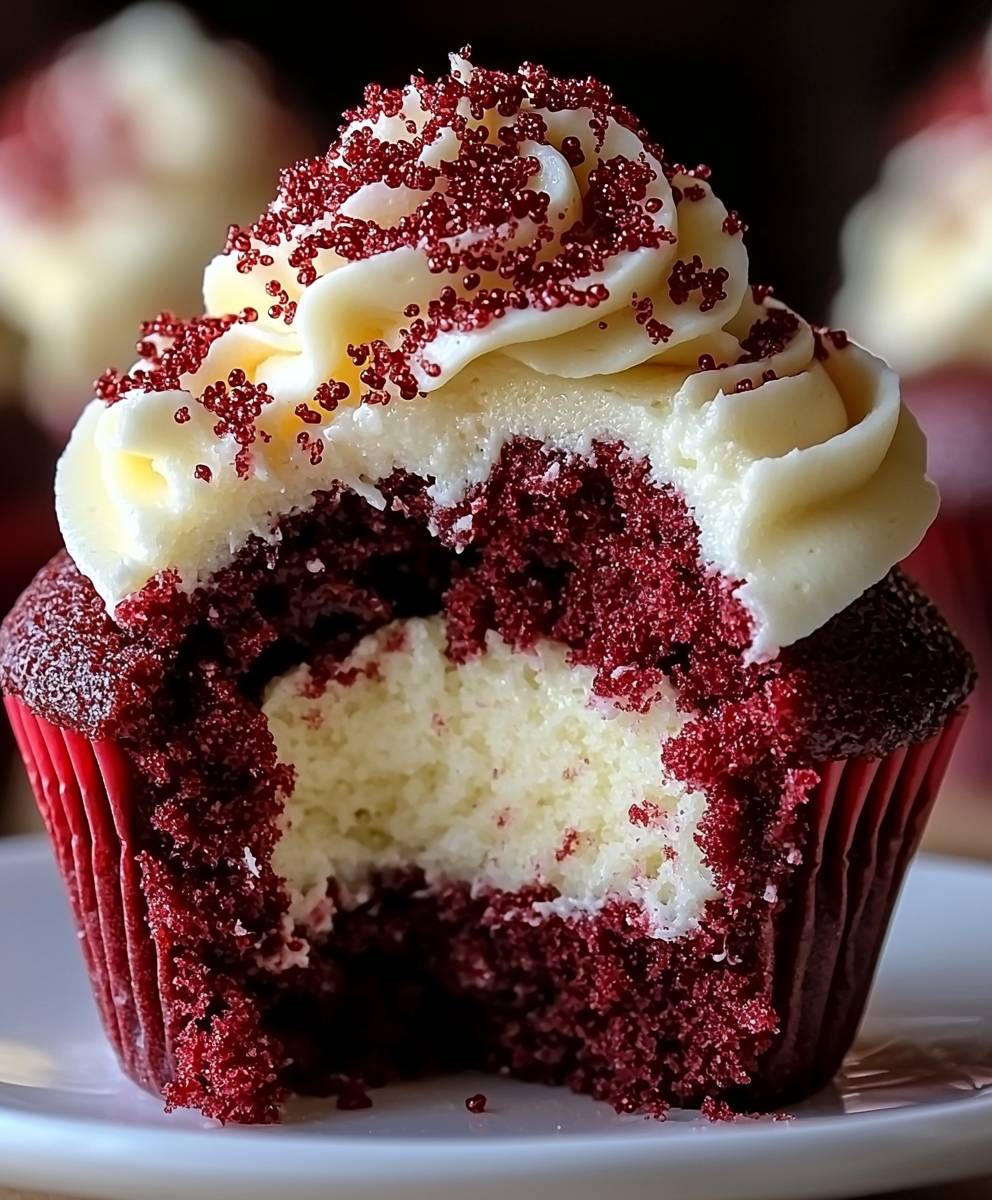 Red Velvet Käsekuchen Cupcakes