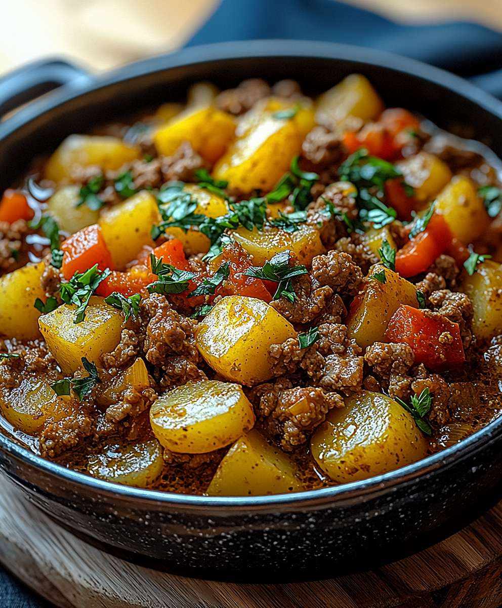 Bauerntopf Hackfleisch Kartoffeln Paprika