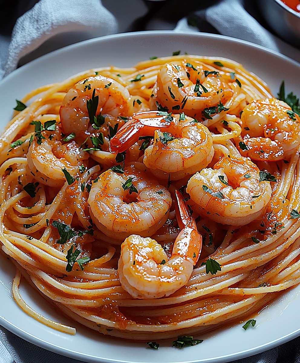 Spaghetti Garnelen Tomatensoße
