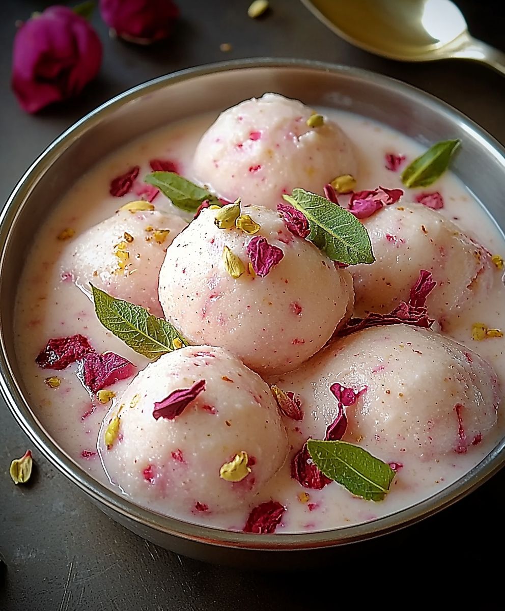 Rosen Rasmalai selber machen