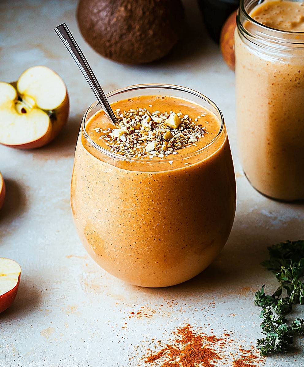 Süßkartoffel Apfelkuchen Smoothie