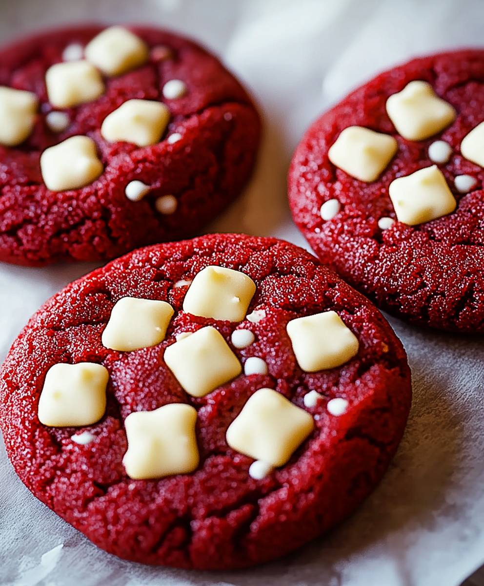 Roter Samt Plätzchen
