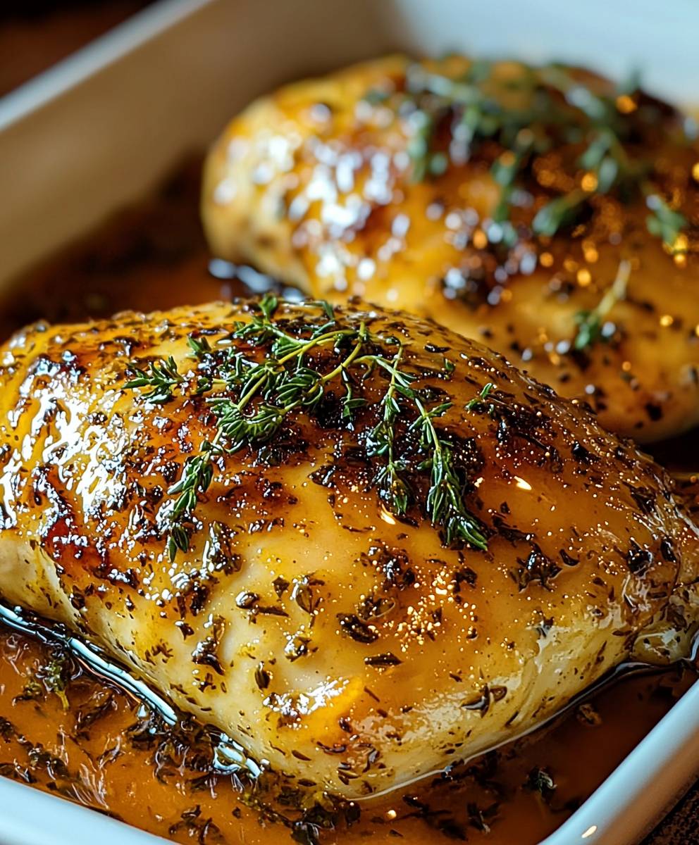 Honig Dijon Huhn backen