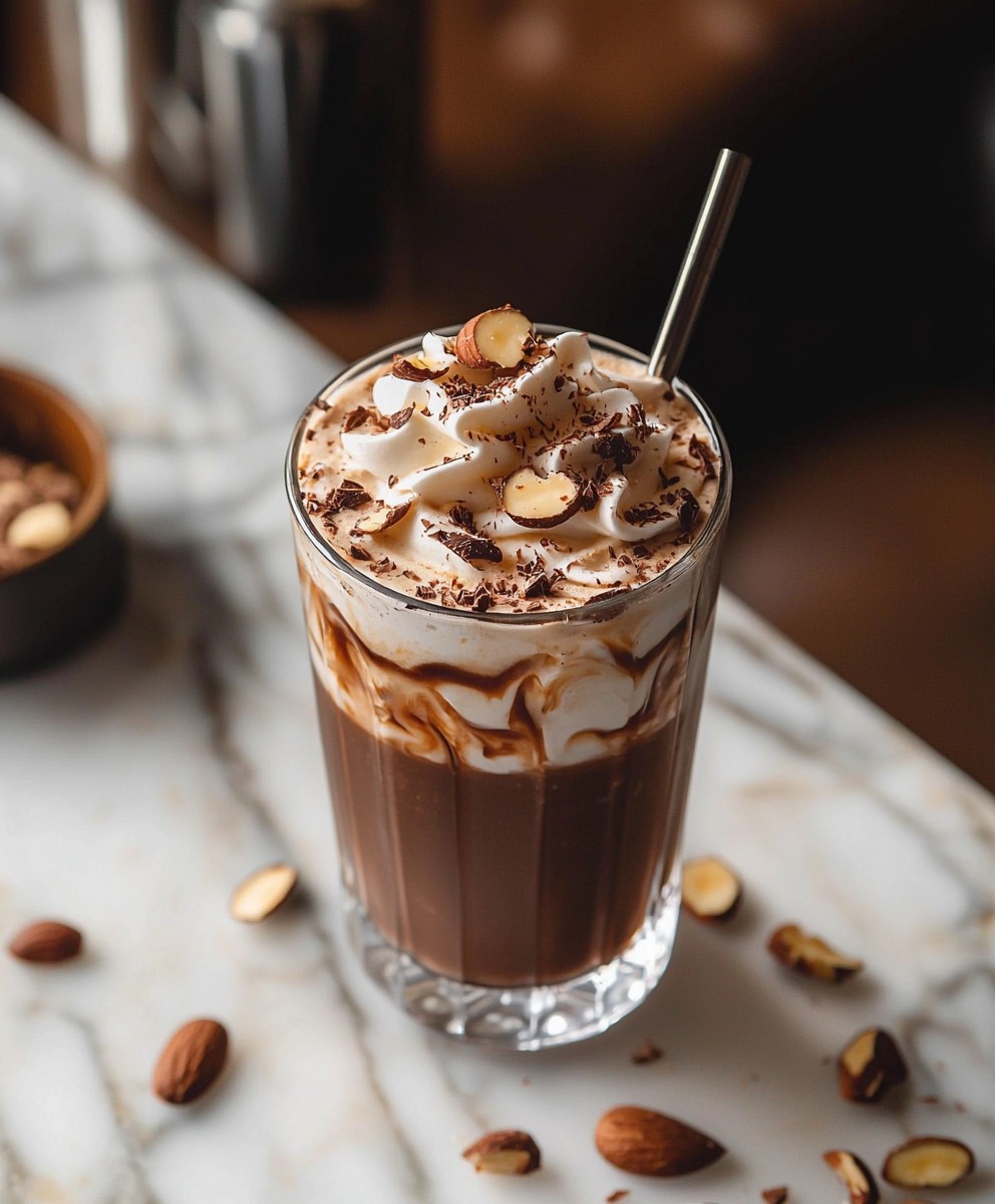 Schokoladen Mandel Eiskaffee