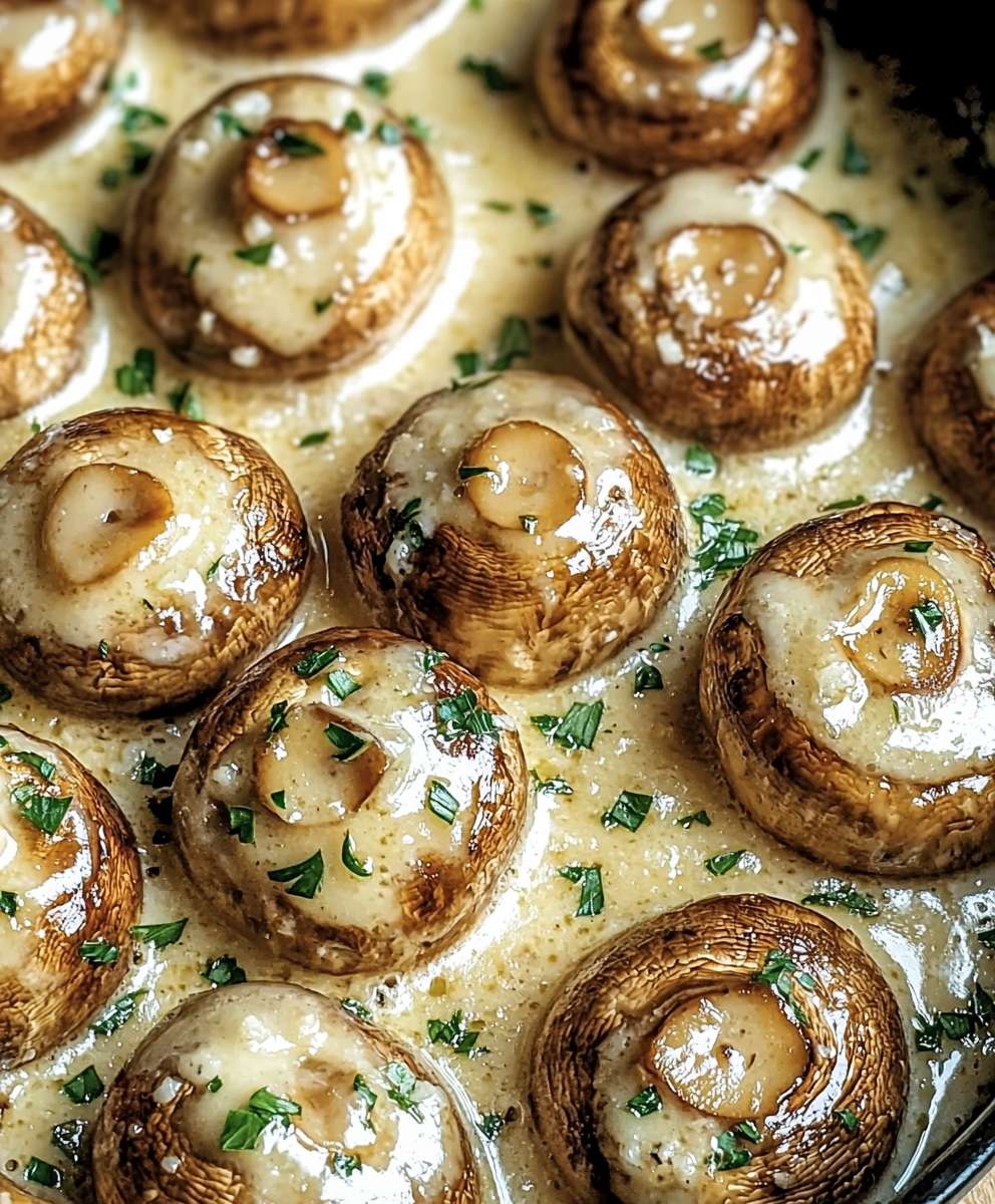 Knoblauch Parmesan Pilze
